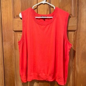 Cable & gauge women’s red sleeveless sweater size 3X.